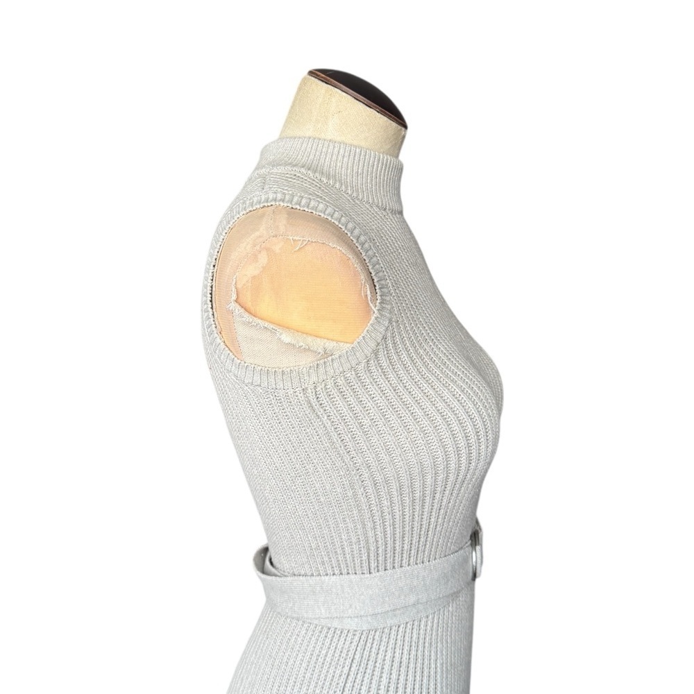 All Saints East Knit Midi Dress in Stone Tan Small - Picture 7 of 10